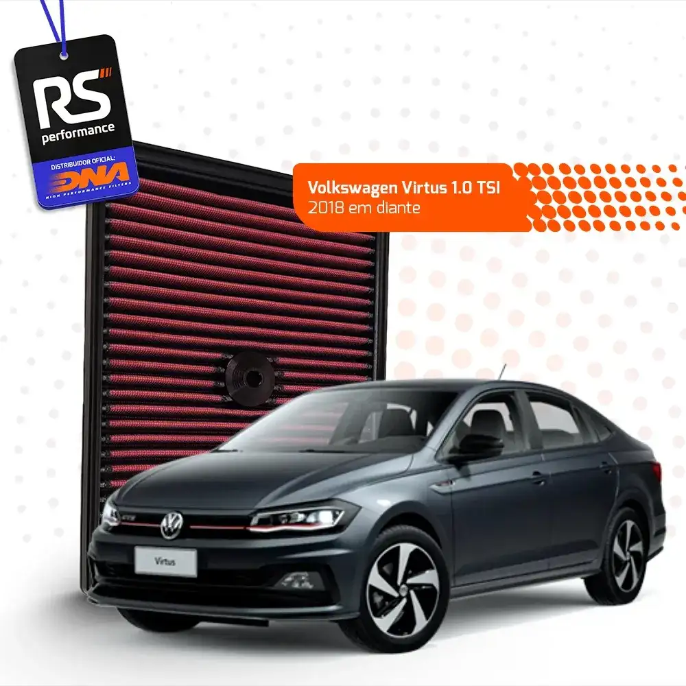 Filtro De Ar Esportivo Inbox Dna Para Motor Vw Tsi 1.0