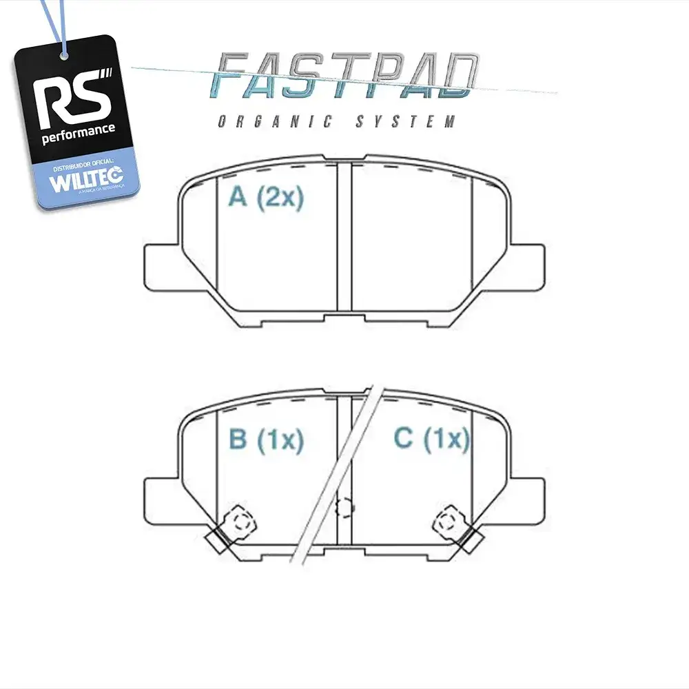 Pastilha Freio Traseira Mitsubishi All New Outlander 2.0/3.0