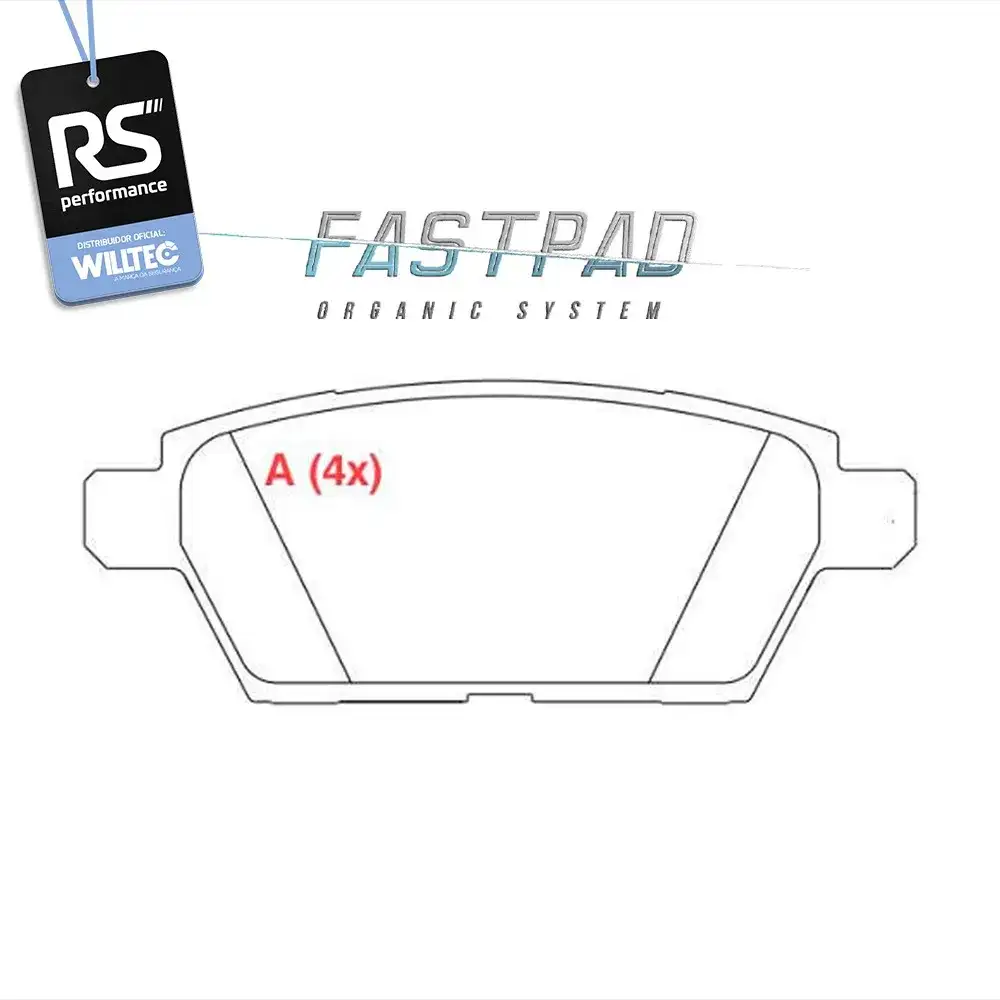 Pastilha Freio Traseira Willtec Ford E Lincoln 2006 Diante