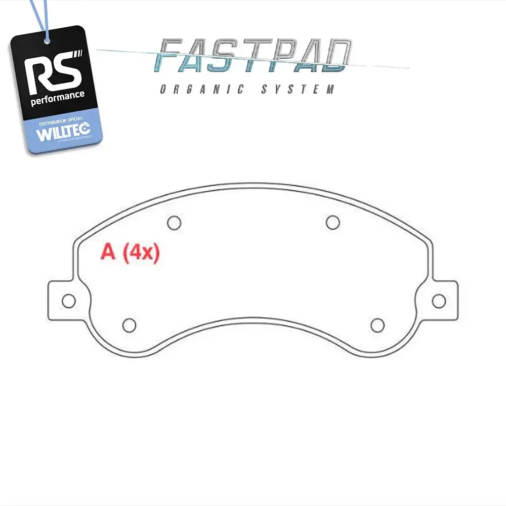 Pastilha De Freio Dianteira Willtec Volkswagen Amarok Cd 2.0