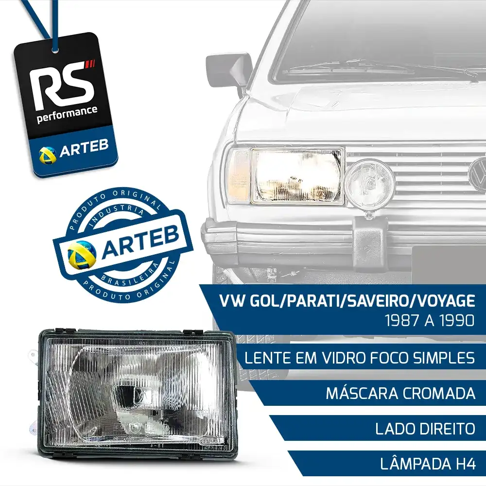 Farol Gol Parati Saveiro Voyage 87/90 - Direito Ou Esquerda