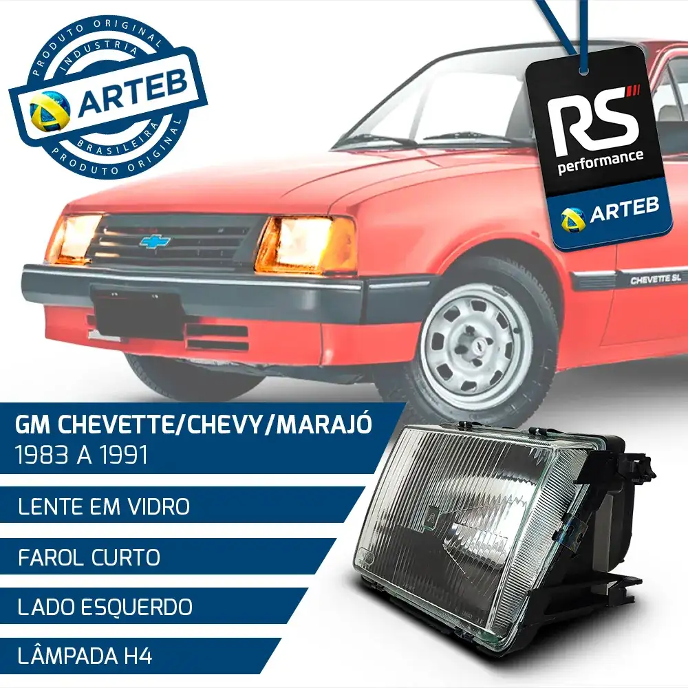 Farol Chevy Chevette Marajo 83/93 - Esquerdo Ou Direito