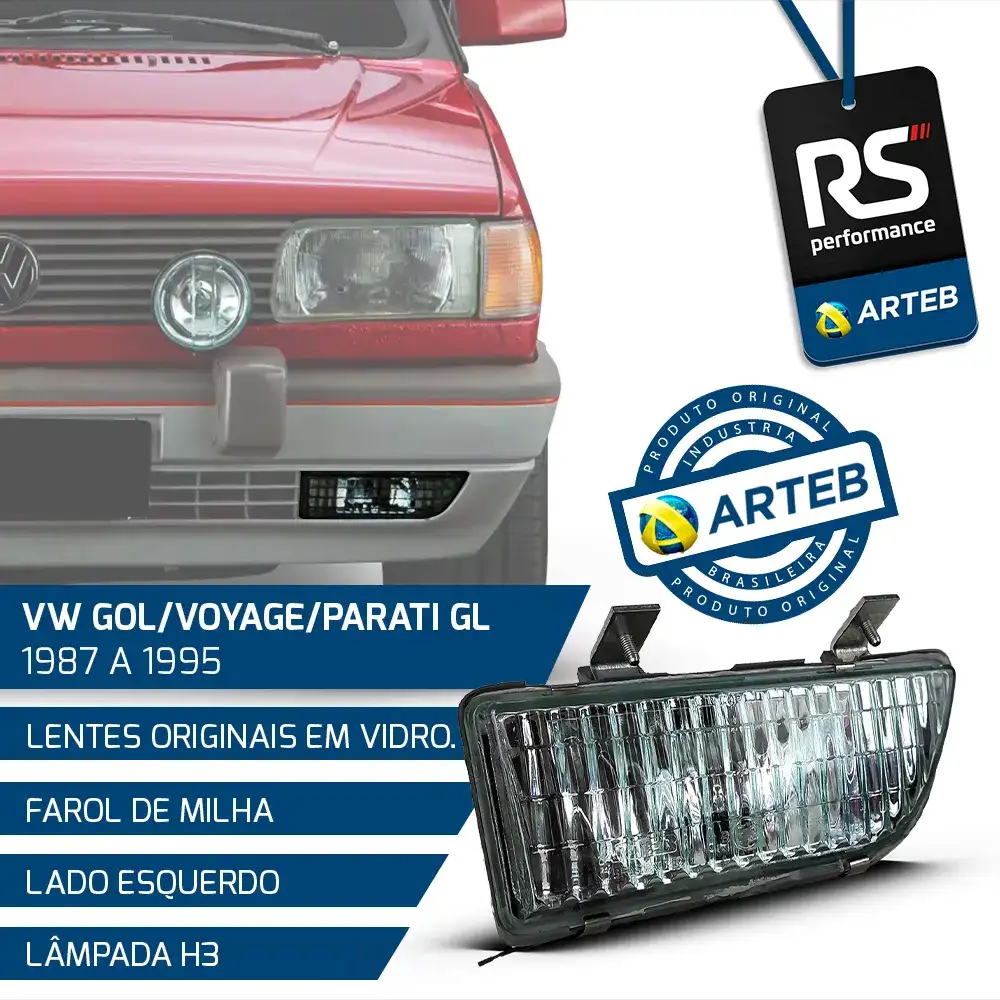 Farol Neblina Gol Parati Saveiro Voyage 87/96 - Dir Ou Esq