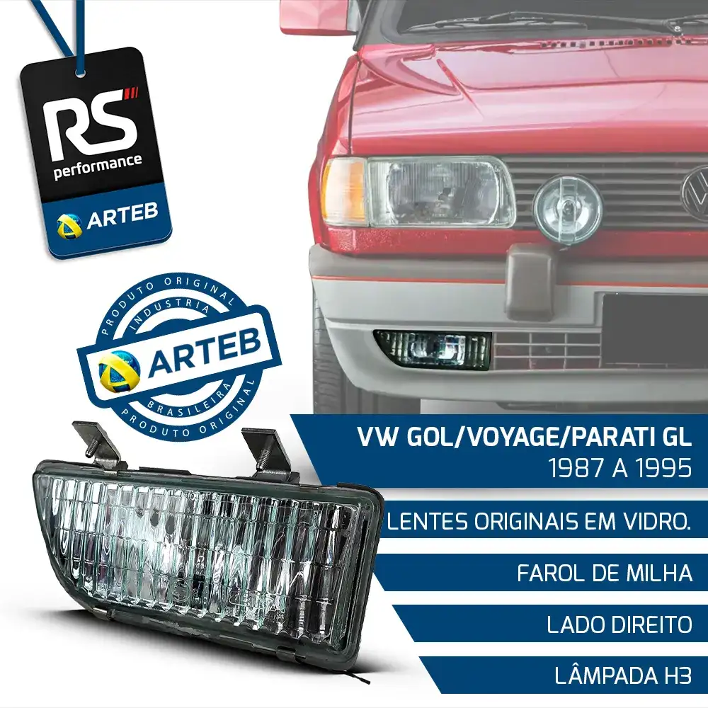 Farol Neblina Gol Parati Saveiro Voyage 87/96 - Dir Ou Esq