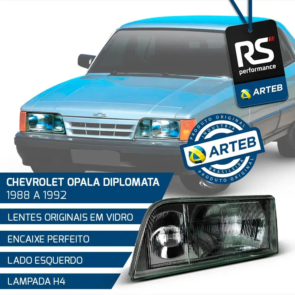 Farol Opala Caravan Diplomata 88/92 - Esquerdo Ou Direito