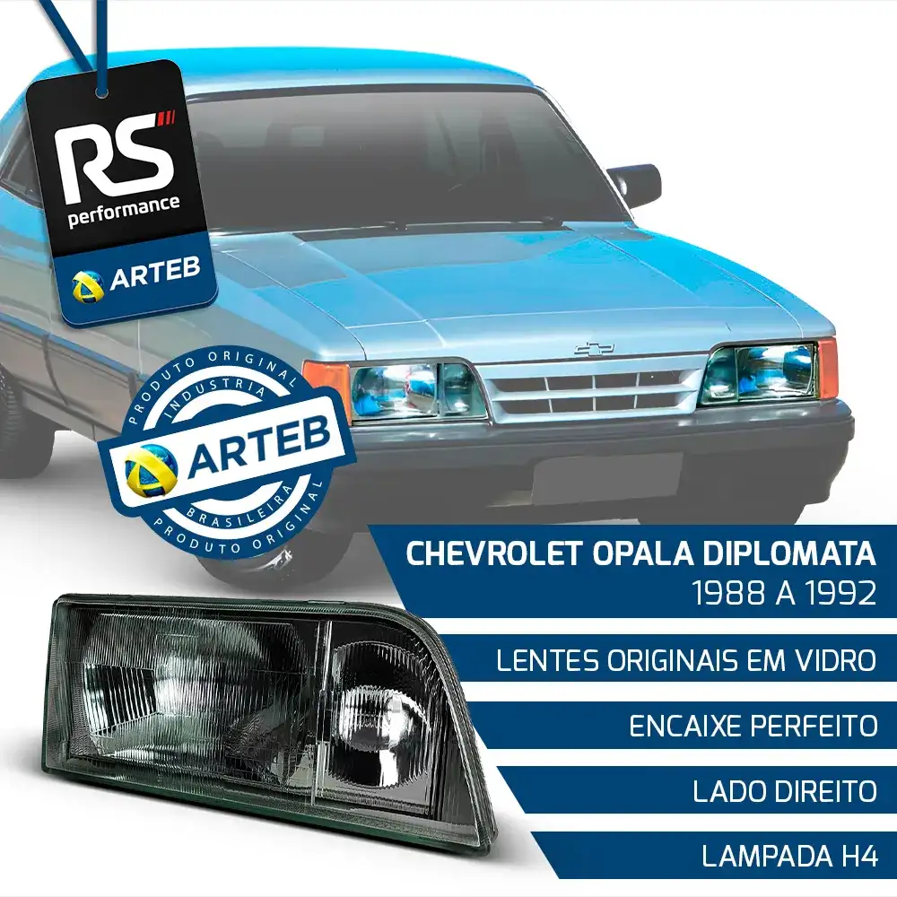 Farol Opala Caravan Diplomata 88/92 - Esquerdo Ou Direito