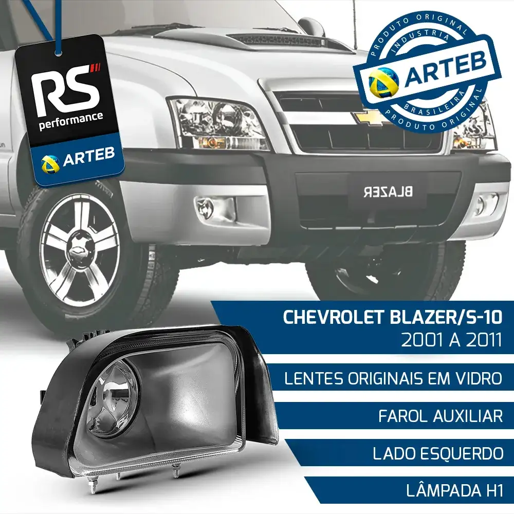 Farol Neblina Blazer S10 01/12- Lado Direito Ou Esquerdo