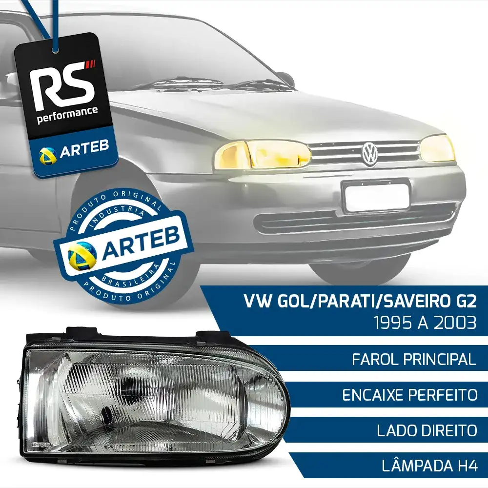 Farol Gol Parati Saveiro G2 1995 - 2003 Esquerdo Ou Direito