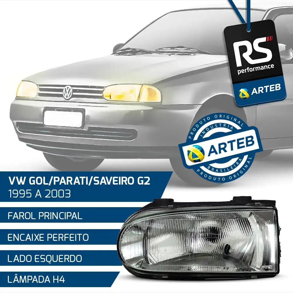 Farol Gol Parati Saveiro G2 1995 - 2003 Esquerdo Ou Direito