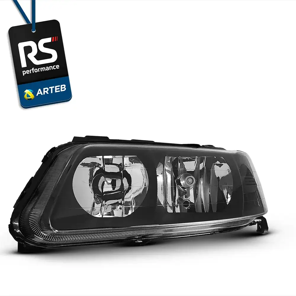 Farol Masc. Negra Gol Parati Saveiro G3 1999-05 Dir Ou Esq