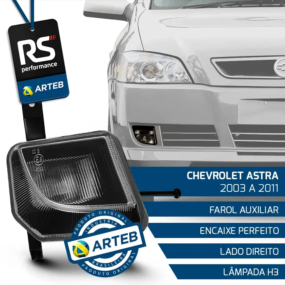 Farol Auxiliar Neblina Astra 2003 - 2011 Esquerdo Ou Direito