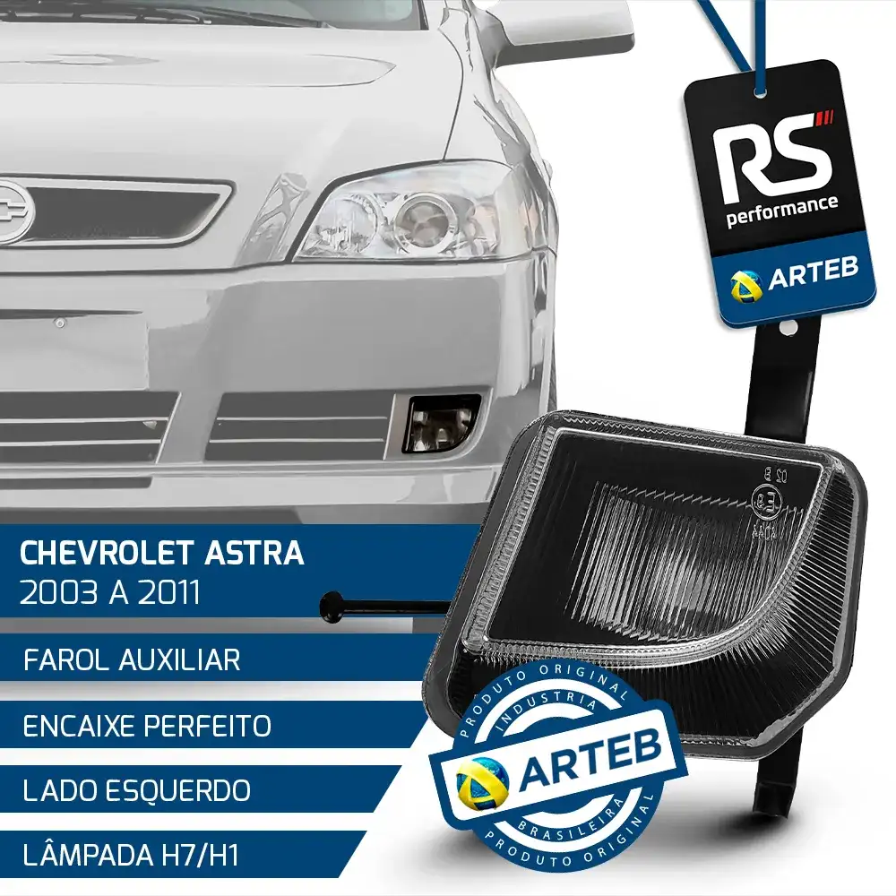Farol Auxiliar Neblina Astra 2003 - 2011 Esquerdo Ou Direito