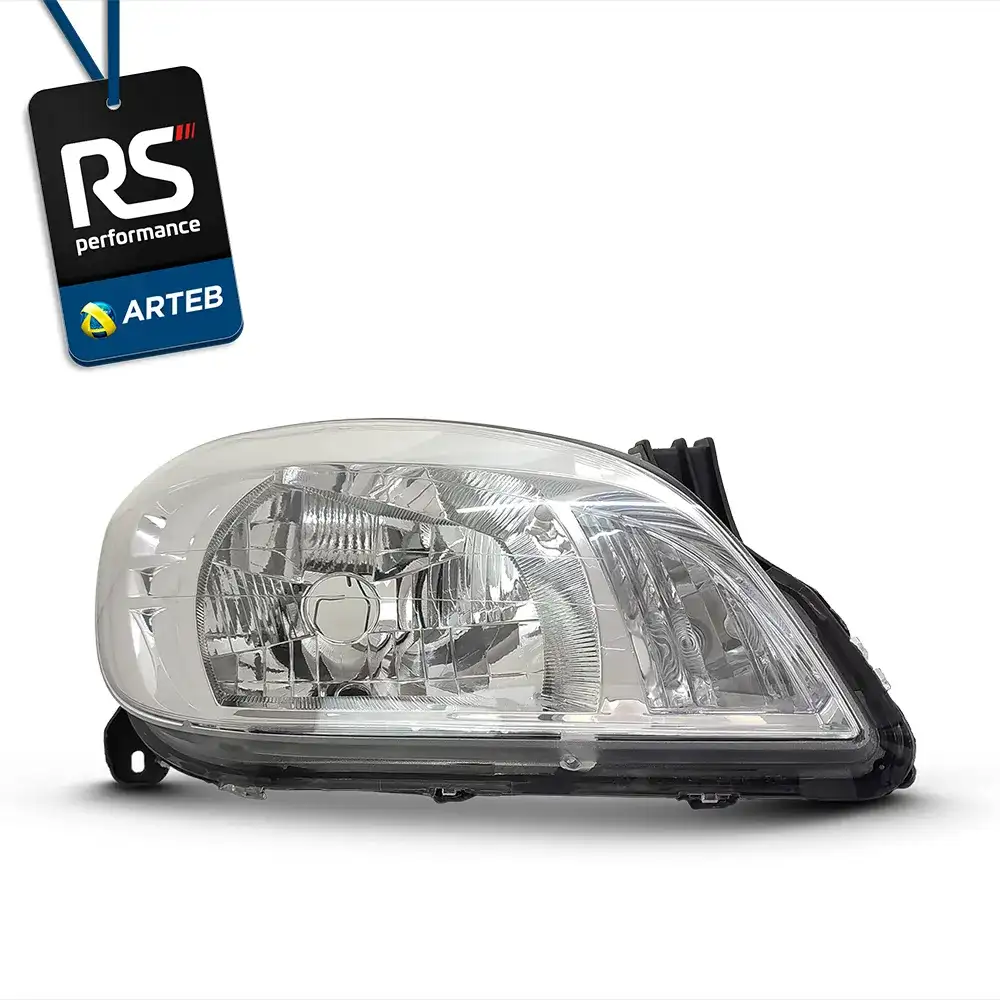Farol Cromado H4 Celta Prisma 2006-2015 Esquerdo Ou Direito