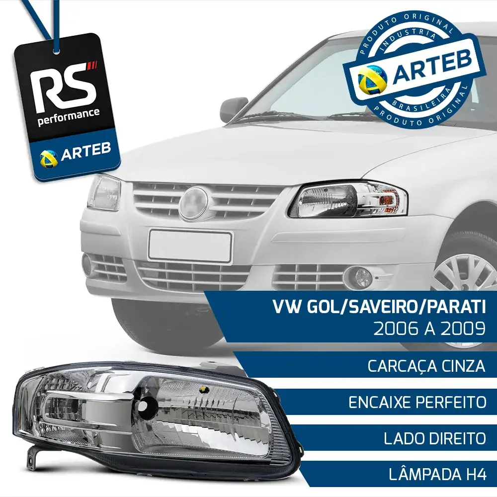 Farol Gol Parati Saveiro G4 2006 - 2009 Esquerdo Ou Direito