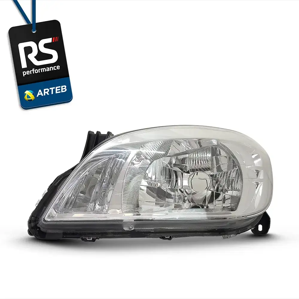 Farol Cromado H4 Celta Prisma 2006-2015 Esquerdo Ou Direito