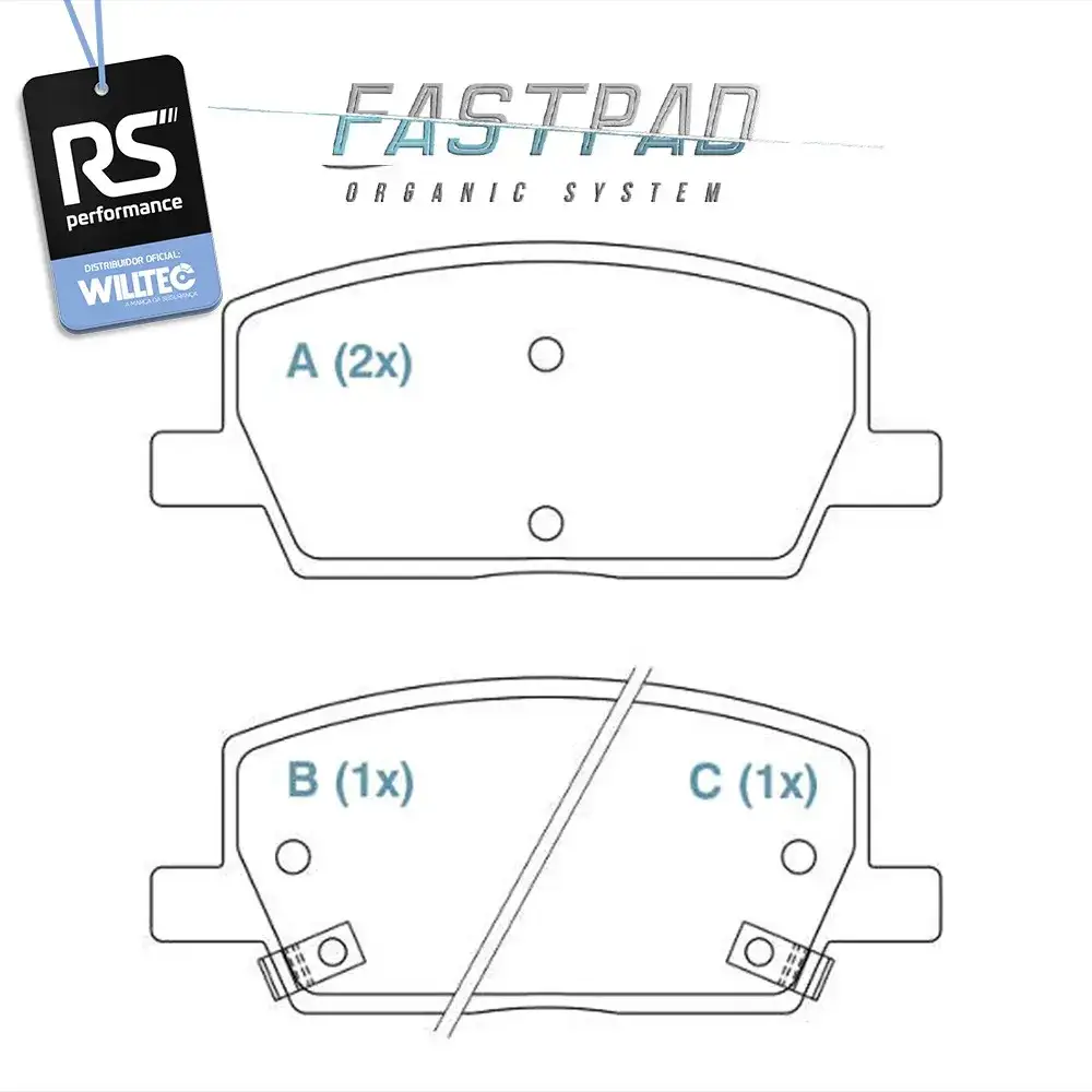 Pastilha De Freio Dianteira Willtec Gm Tracker 16v Turbo