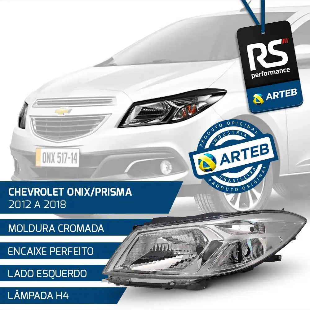 Farol H4 Onyx Joy Prisma 2012 - 2018 Esquerdo Ou Direito