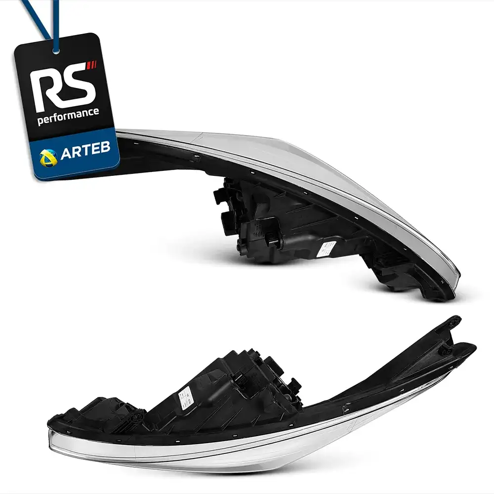 Farol Hb20 Hatch / Sedan Com Moldura Metalizada 2012 - 2017