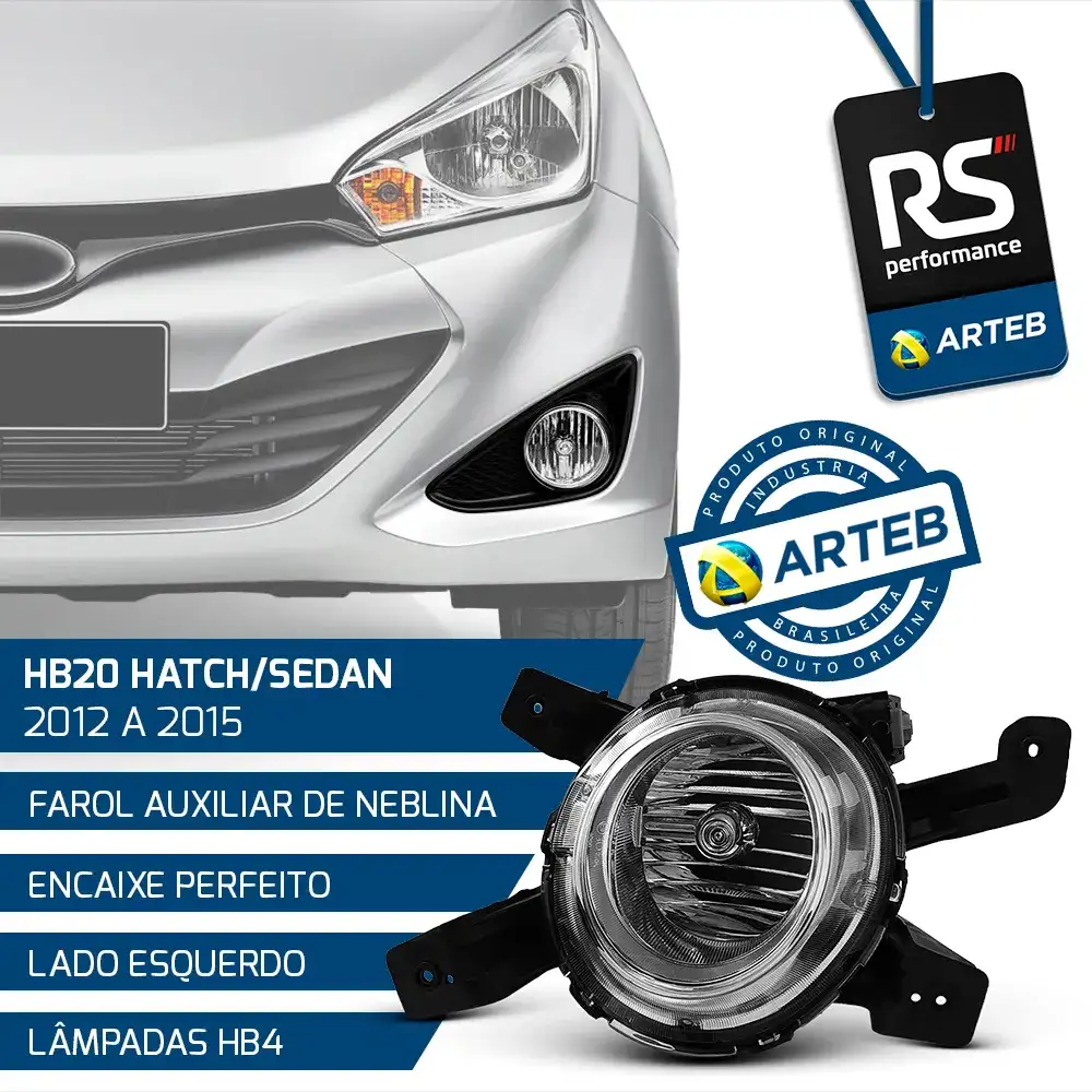 Farol Auxiliar Hb20 Sedan/hatch 2012-15 Esquerdo Ou Direito