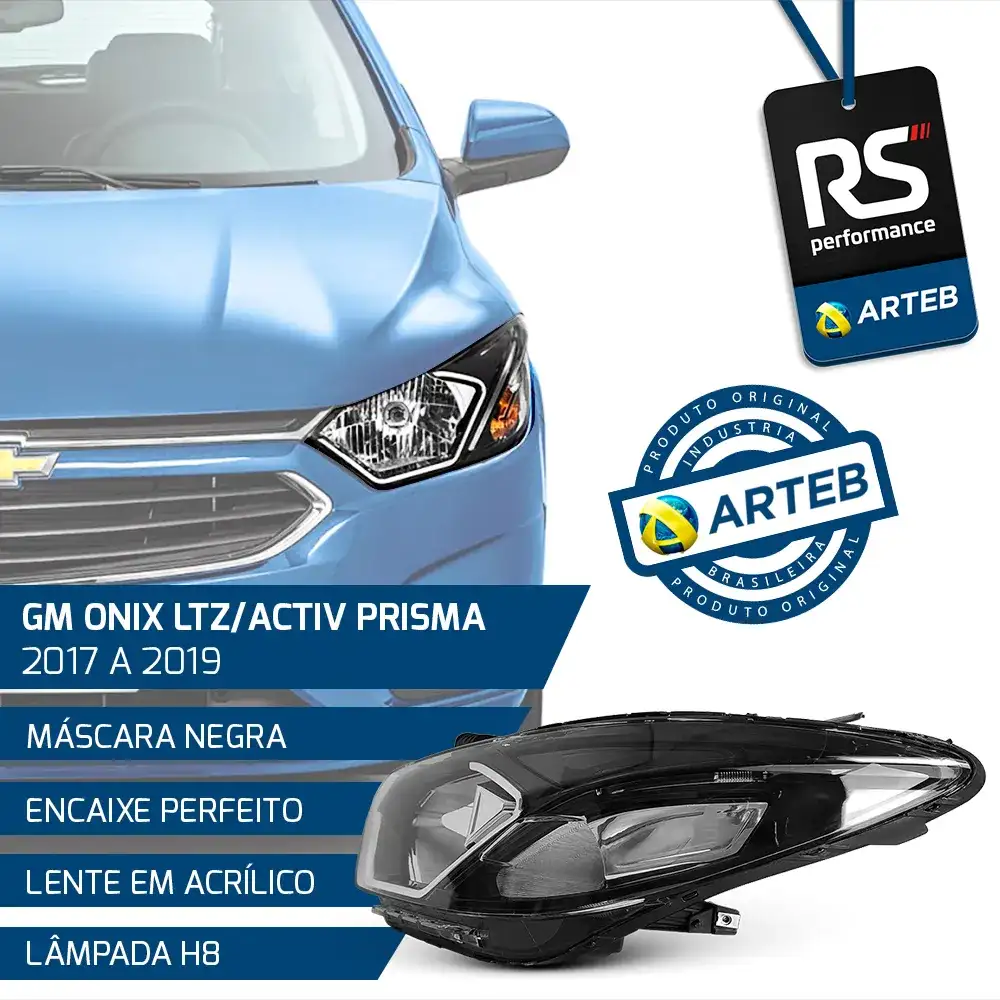 Farol Onix Activ / Prisma Ltz 2017-2019 Esquerdo Ou Direito
