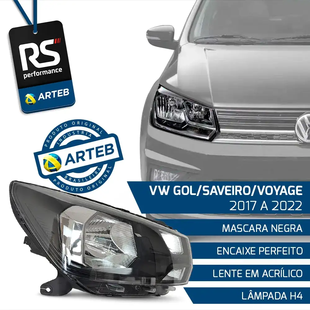 Farol Gol Saveiro Voyage G7 2017-2022 Esquerdo Ou Direito