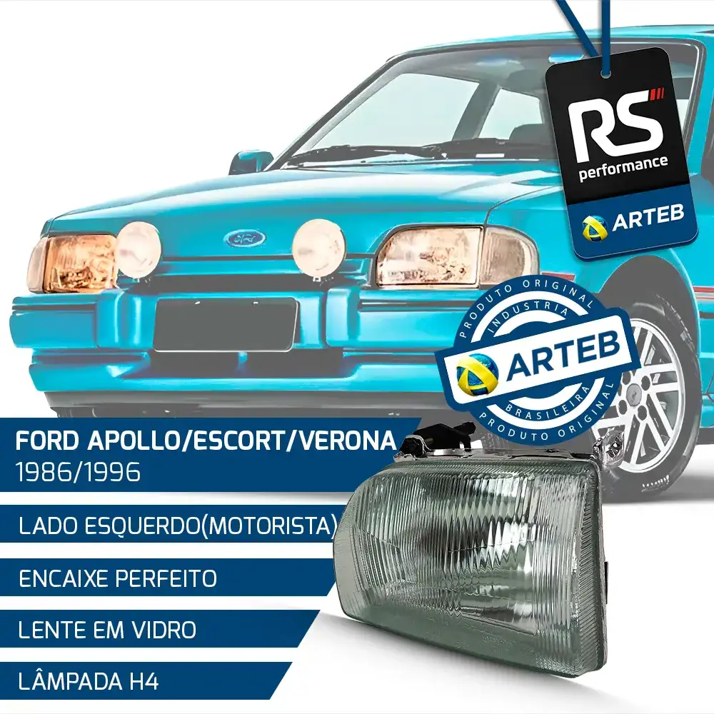 Farol Escort Hobby Verona Apollo 1986-96 Esquerda Ou Direita