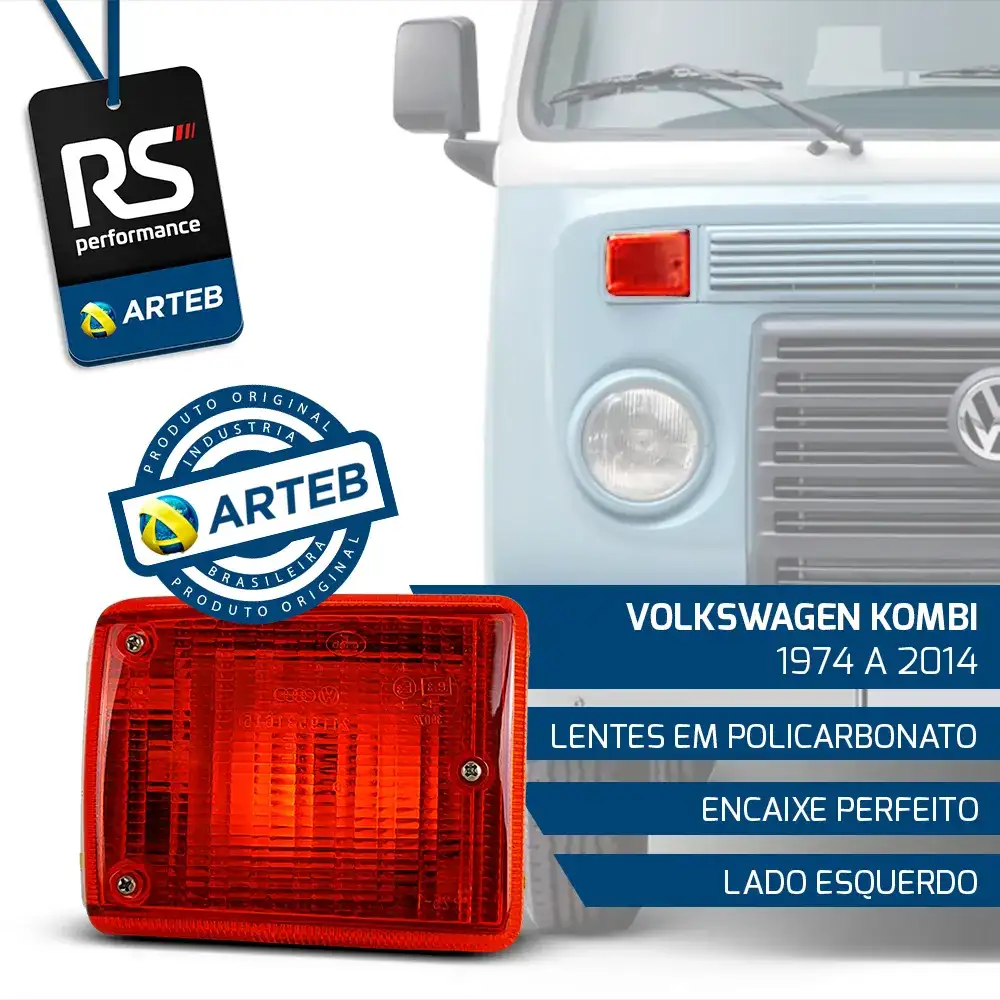 Lanterna Dianteira Kombi 1974-2014 Lado Esquerdo Ou Direito