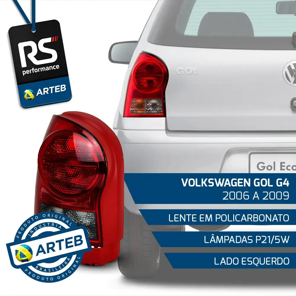Lanterna Traseira Fumê Gol G4 2006-2009 Esquerdo Ou Direito