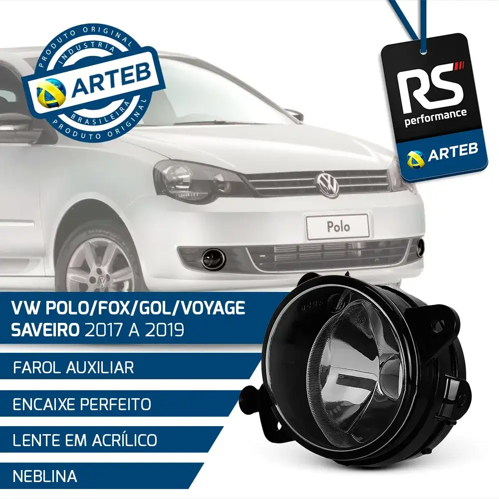 Farol Auxiliar Space Fox Gol Saveiro Voyage Polo G5 2008-14