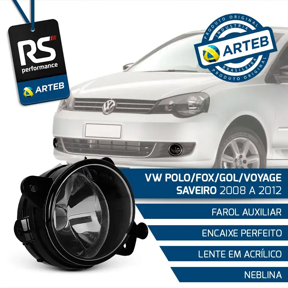 Farol Auxiliar Space Fox Gol Saveiro Voyage Polo G5 2008-14