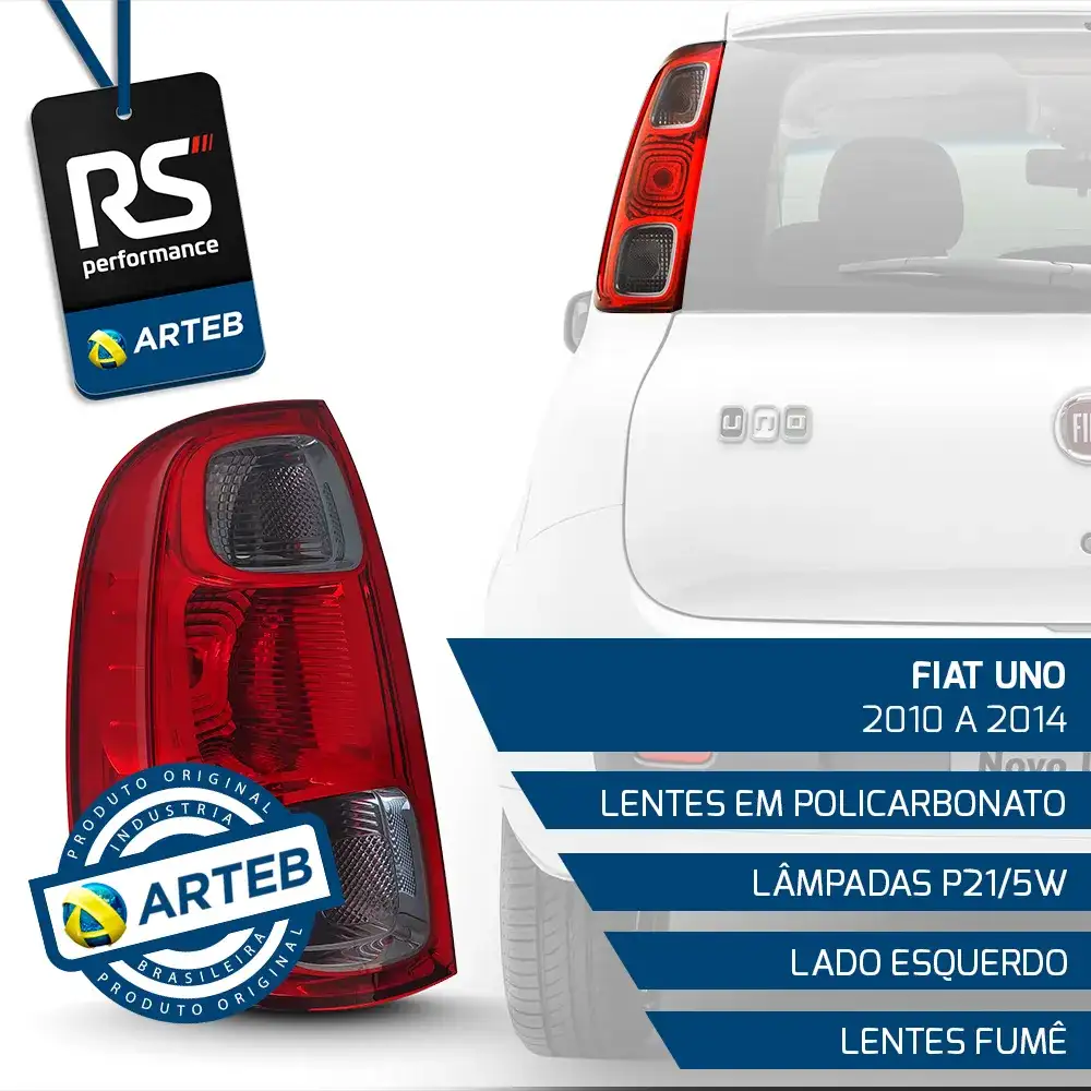 Lanterna Fumê Uno Vivace / Way 2010-2014 Esquerdo Ou Direito