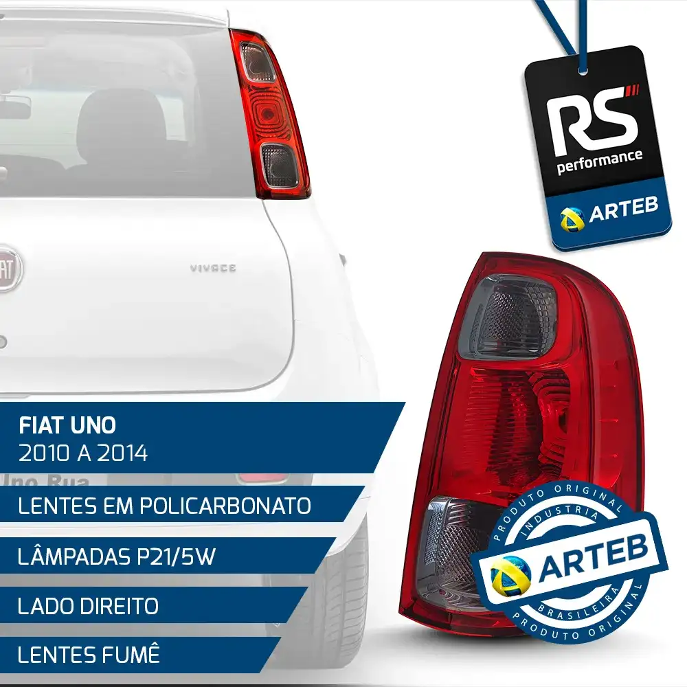 Lanterna Fumê Uno Vivace / Way 2010-2014 Esquerdo Ou Direito
