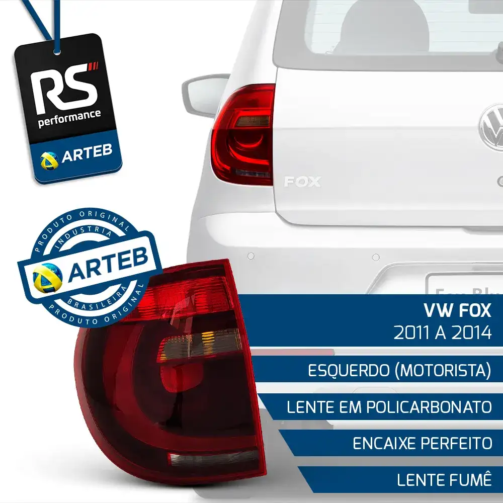 Lanterna Traseira Fumê Fox 2011-2014 Esquerdo Ou Direito