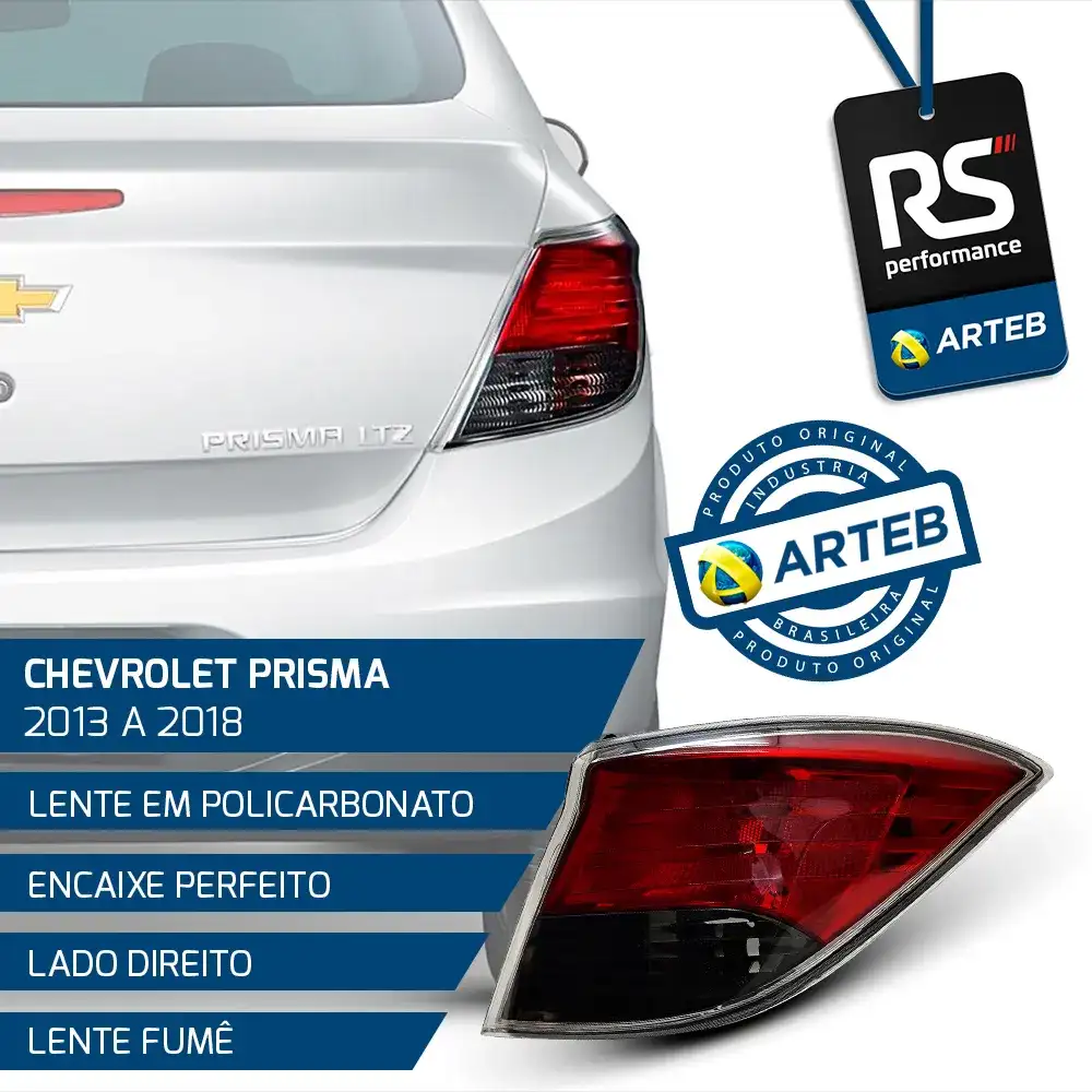 Lanterna Traseira Fumê Prisma 13/18 - Direita Ou Esquerda