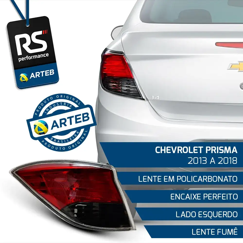 Lanterna Traseira Fumê Prisma 13/18 - Direita Ou Esquerda