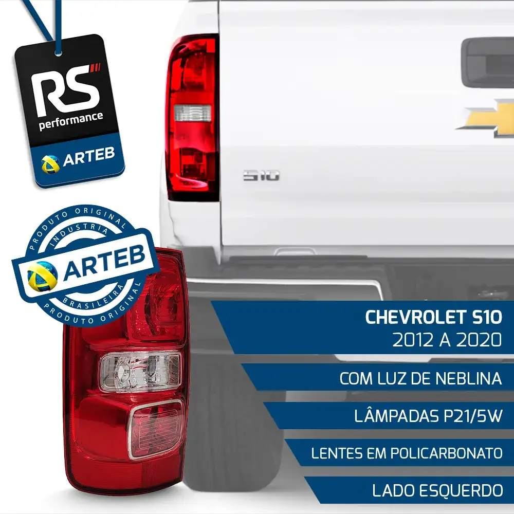 Lanterna Traseira S/led S-10 2012-2020 Esquerdo Ou Direito
