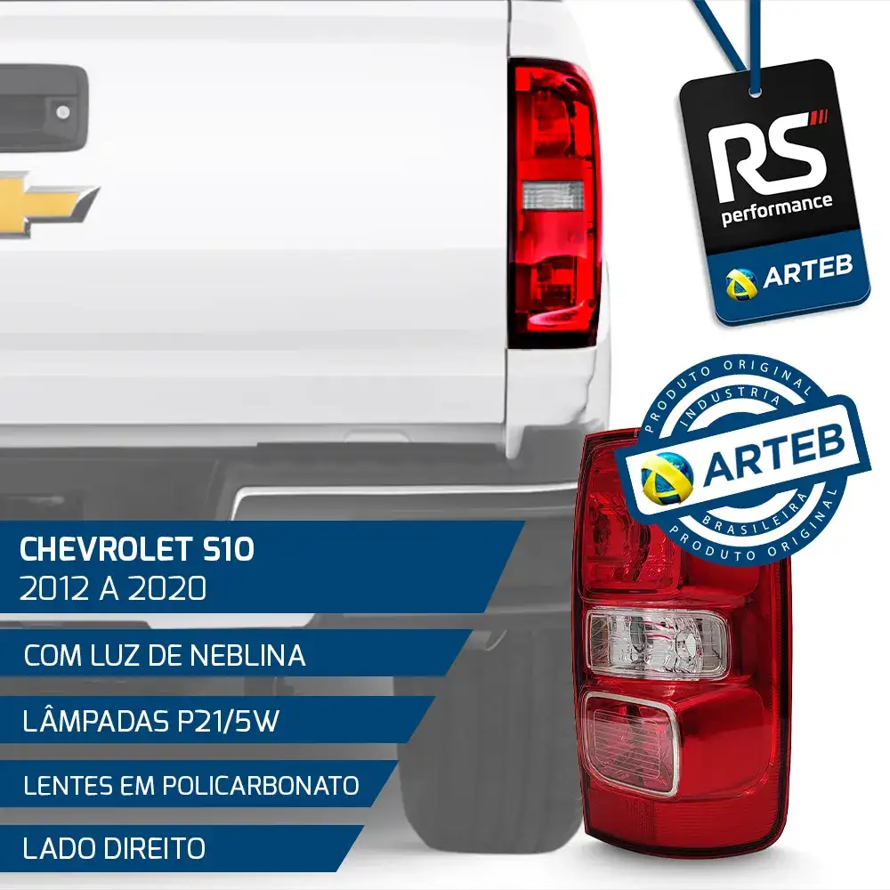 Lanterna Traseira S/led S-10 2012-2020 Esquerdo Ou Direito
