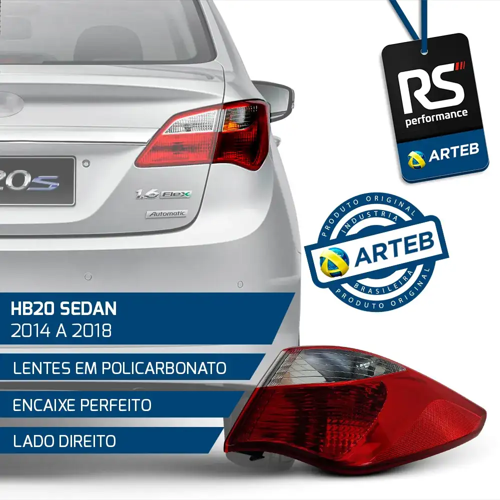 Lanterna Lateral Hb20 Sedan 2014 - 2018 Esquerdo Ou Direito