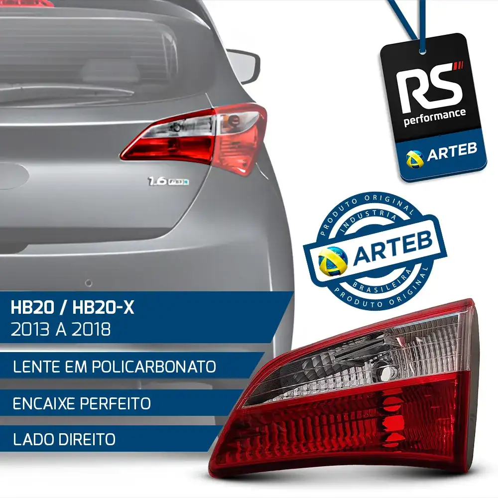 Lanterna Central Hb20/ Hb20x Hatch 13-18 Esquerdo Ou Direito
