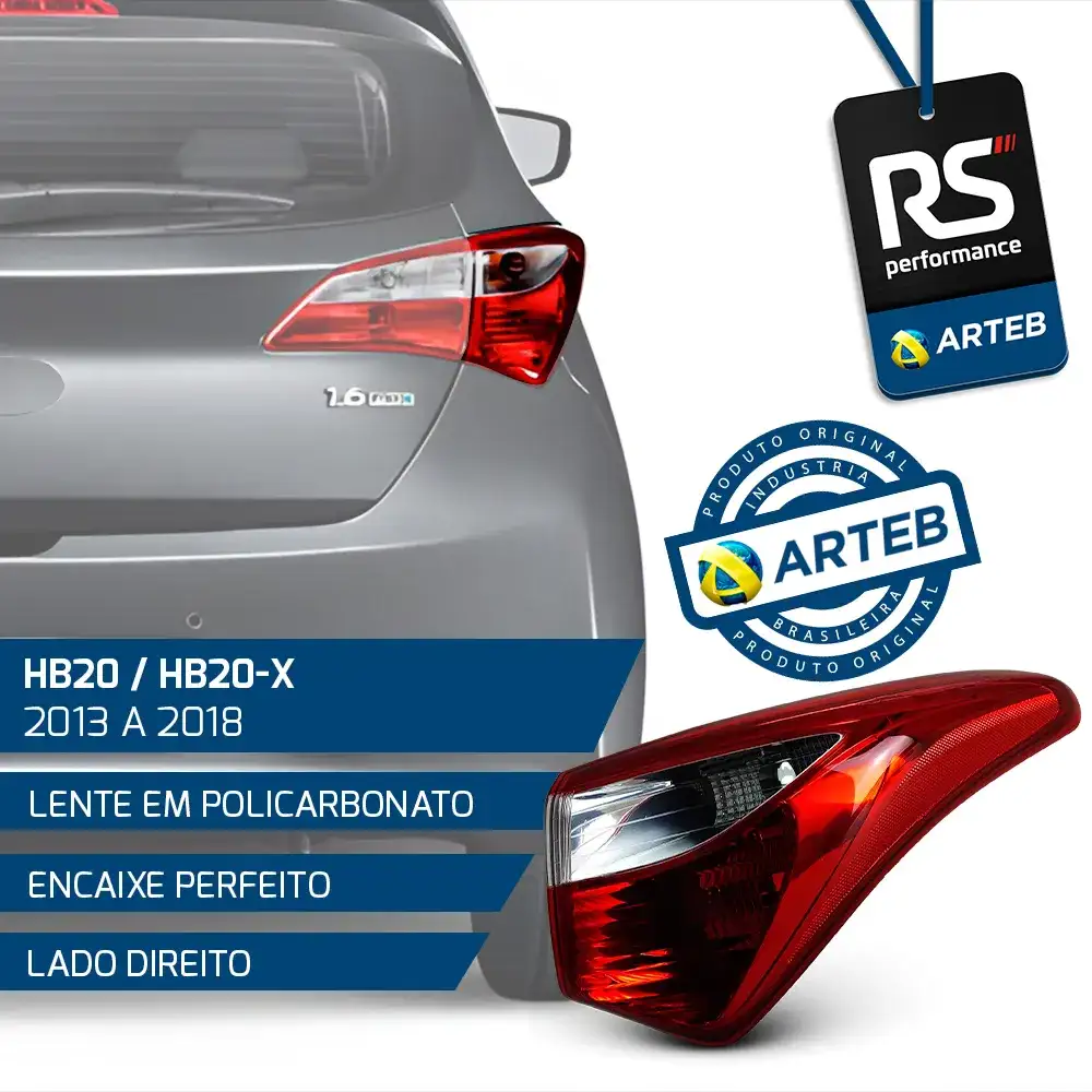 Lanterna Lateral Hb20 / Hb20x Hatch 2013 - 2018 / Esq Ou Dir