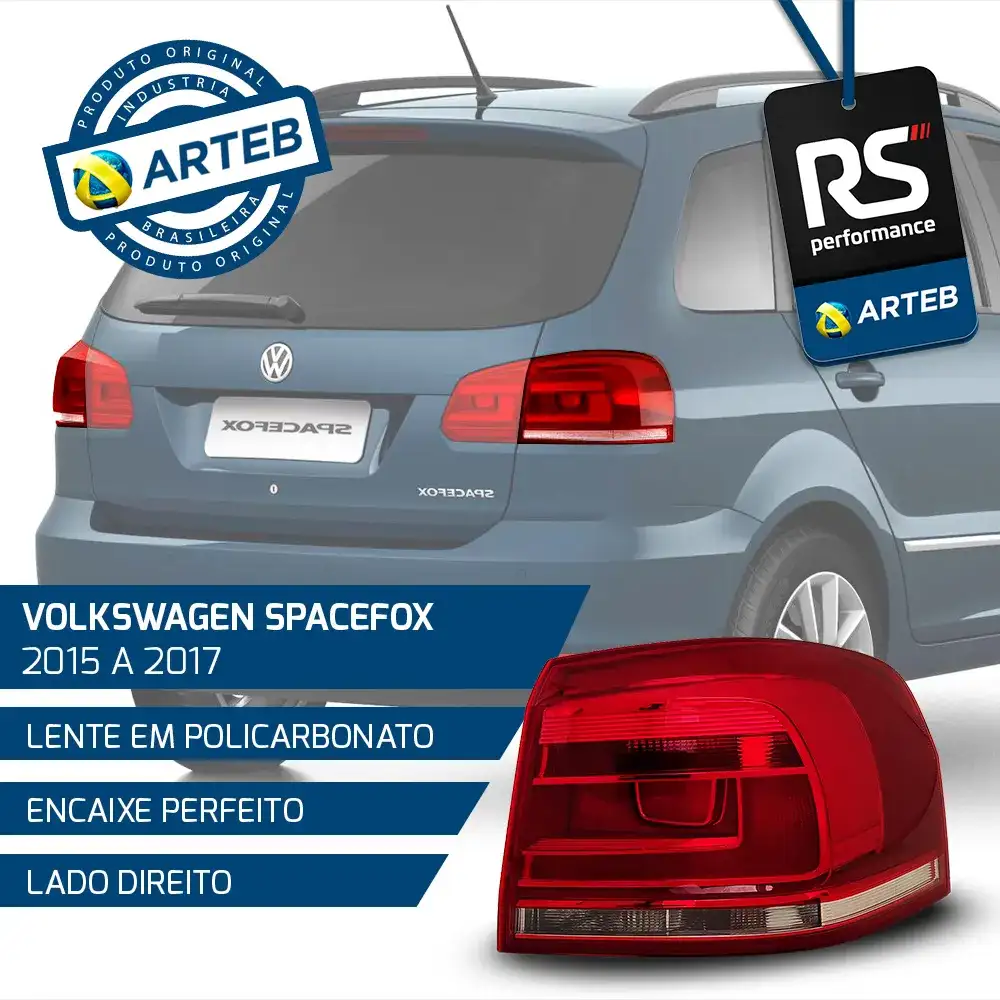 Lanterna Traseira Fixa Spacefox 2015-17 Esquerdo Ou Direito