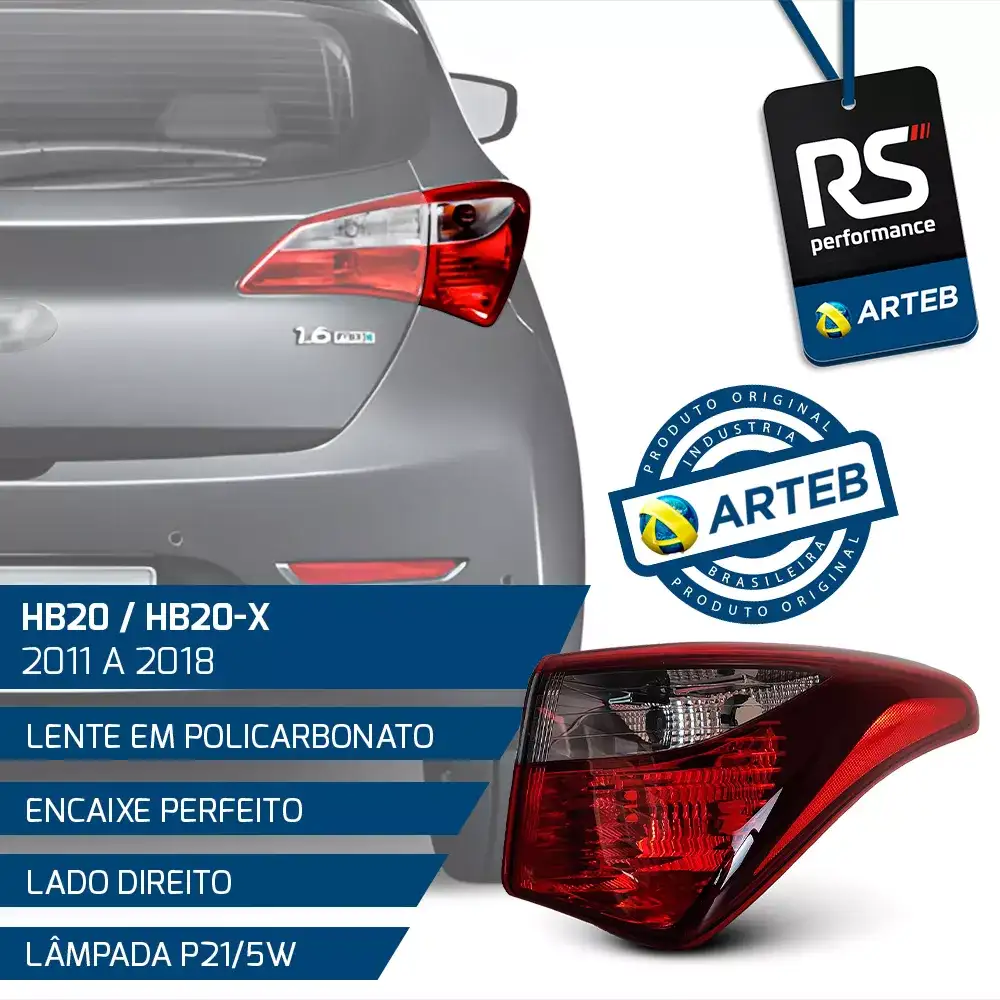 Lanterna Lateral Fumê Hb20/hb20x 2011-18 Esquerdo Ou Direito