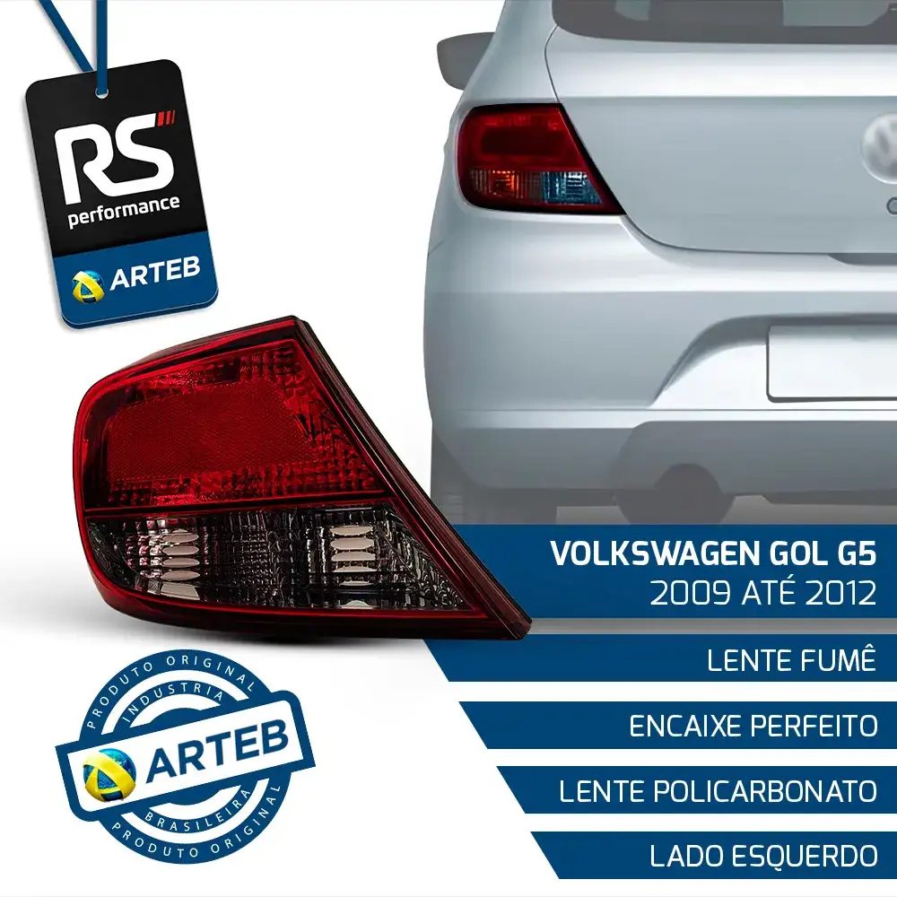 Lanterna Traseira Fumê Gol G5 2009-2012 Esquerdo Ou Direito