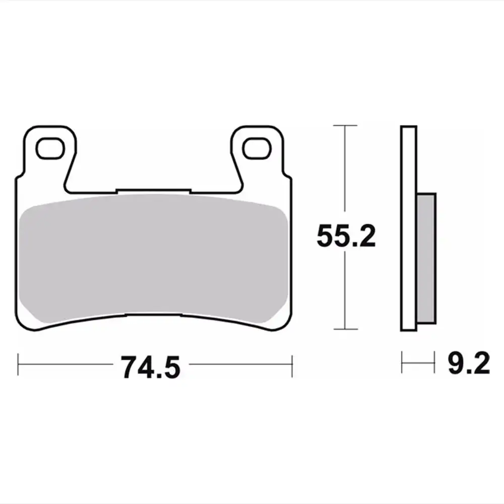 Pastilha De Freio Dianteira Harley Softail/breakout/heritage
