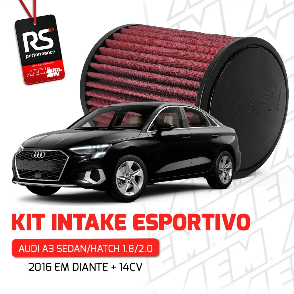Filtro Esportivo Intake Vw Audi 2.0 +14cv 2019 Em Diante