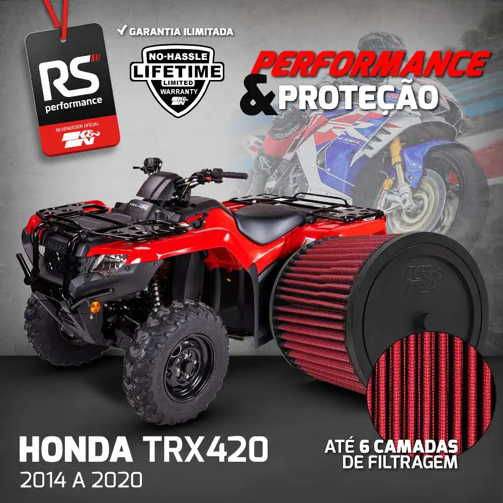 Filtro Esportivo Inbox Honda Quadriciclo Trx Rancher Foreman