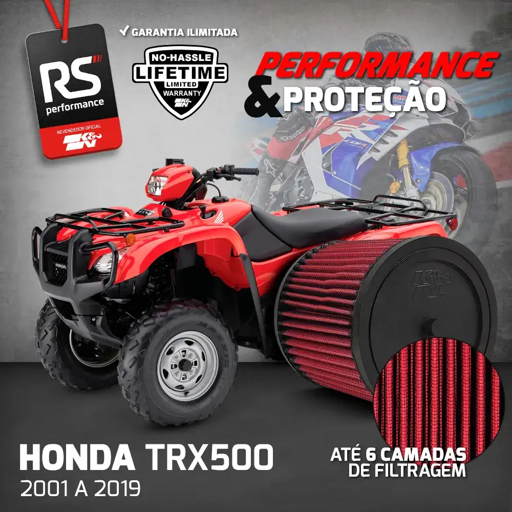 Filtro Esportivo Inbox Honda Quadriciclo Trx Rancher Foreman