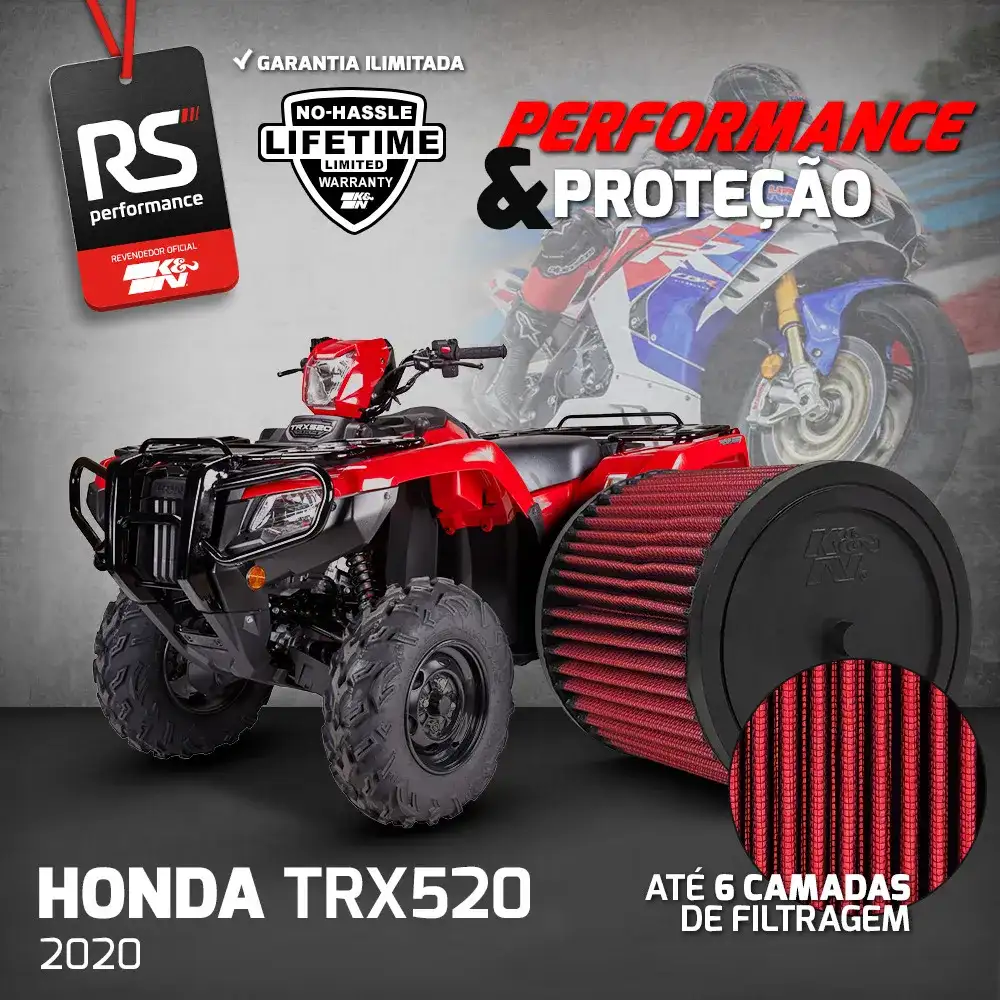 Filtro Esportivo Inbox Honda Quadriciclo Trx Rancher Foreman