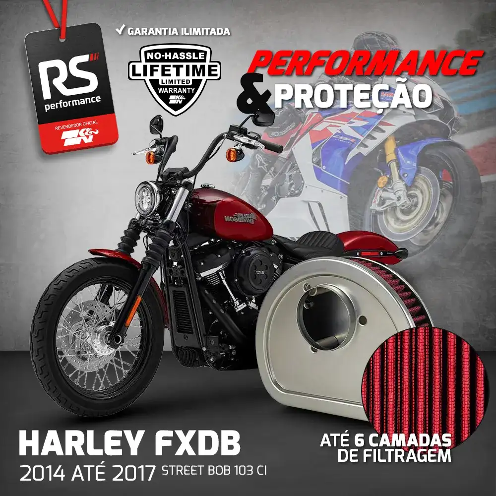 Filtro Esportivo Inbox Harley-davidson Fl Fx Series 08-2017