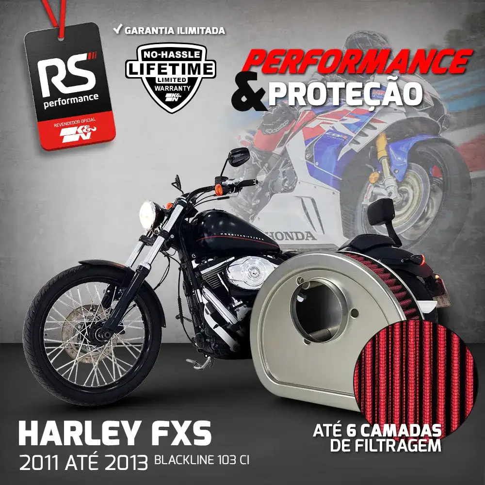 Filtro Esportivo Inbox Harley-davidson Fl Fx Series 08-2017